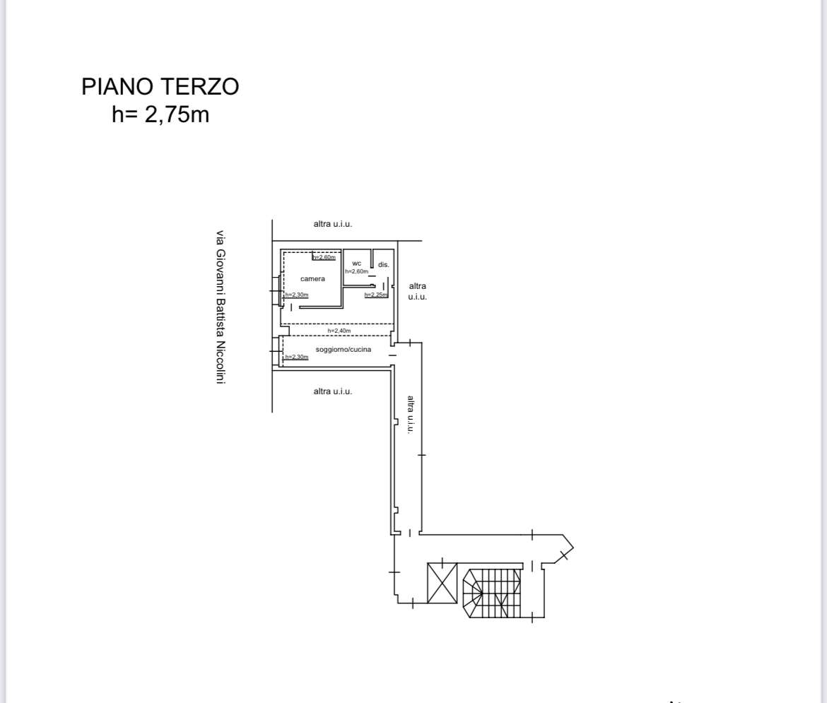 Appartamento in vendita in Via Giovanni Battista Niccolini 26, Milano - Planimetria