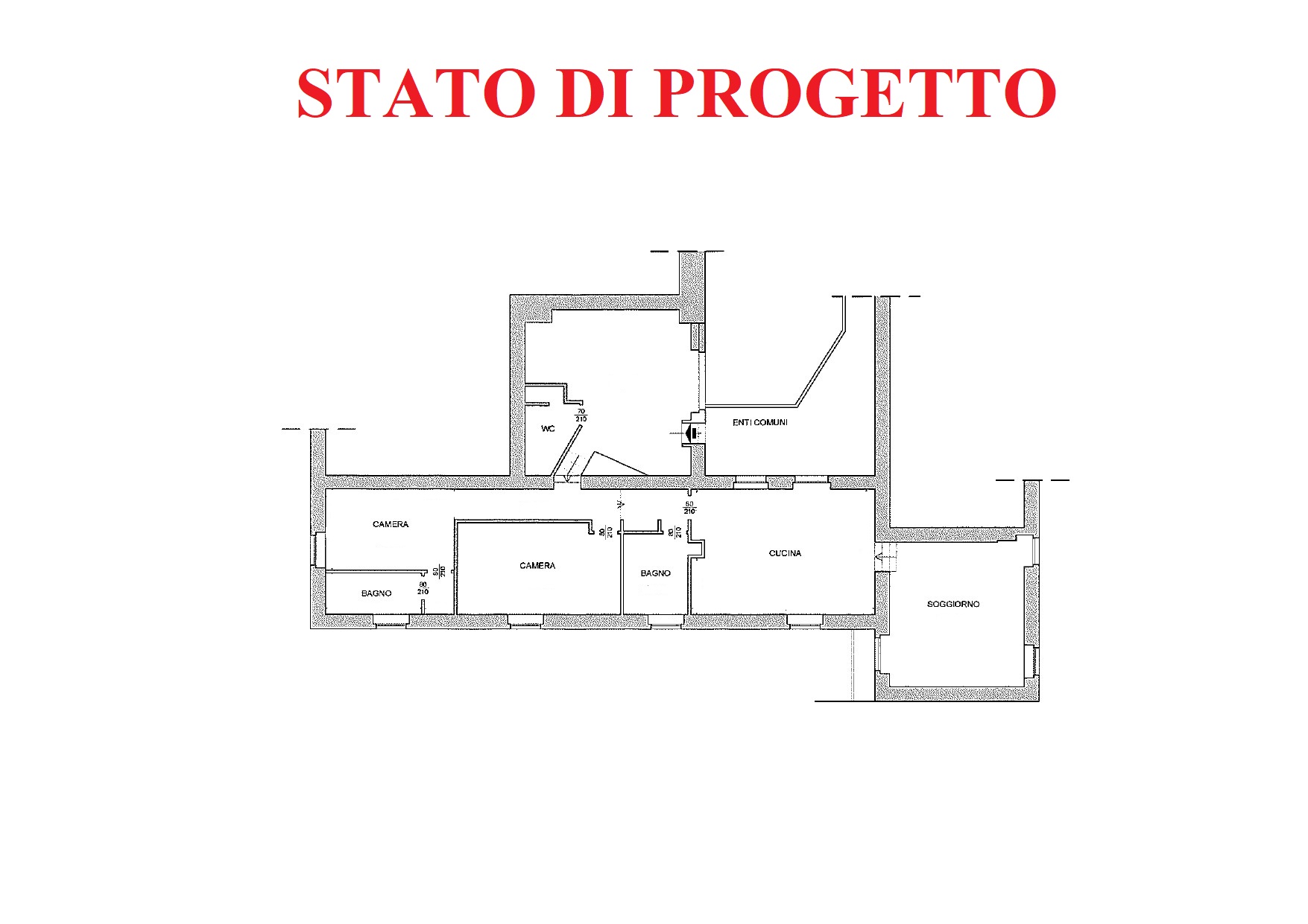 Zona Naviglio in stabile Vecchia Milano appartamento di 170 mq - Planimetria