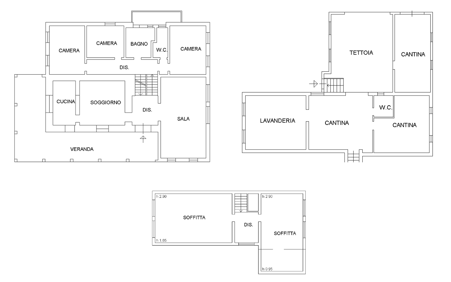 Casale indipendente con giardino privato – Luogosanto - Planimetria