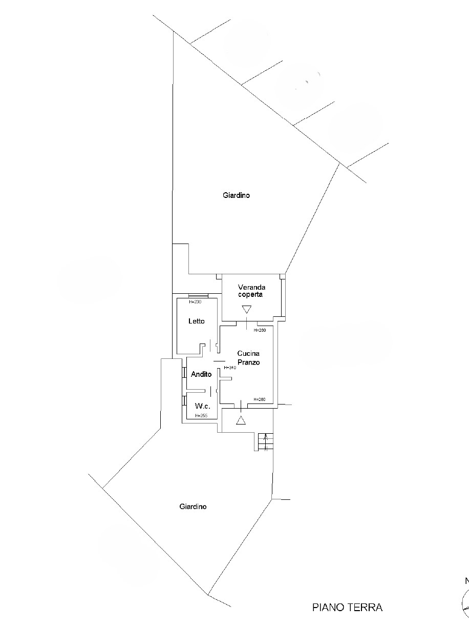 Interessante villetta con giardino privato e vista mare – Conca Verde - Planimetria