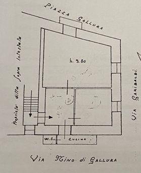 Ampio appartamento in centro da ristrutturare – Tempio Pausania - Planimetria