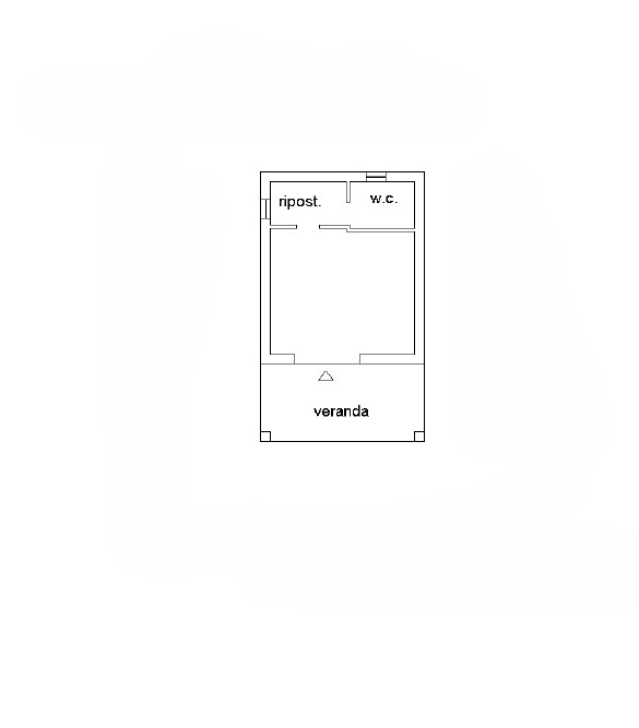 Interessante monolocale con veranda – Rena Majore - Planimetria Interessante monolocale con veranda – Rena Majore - Planimetria