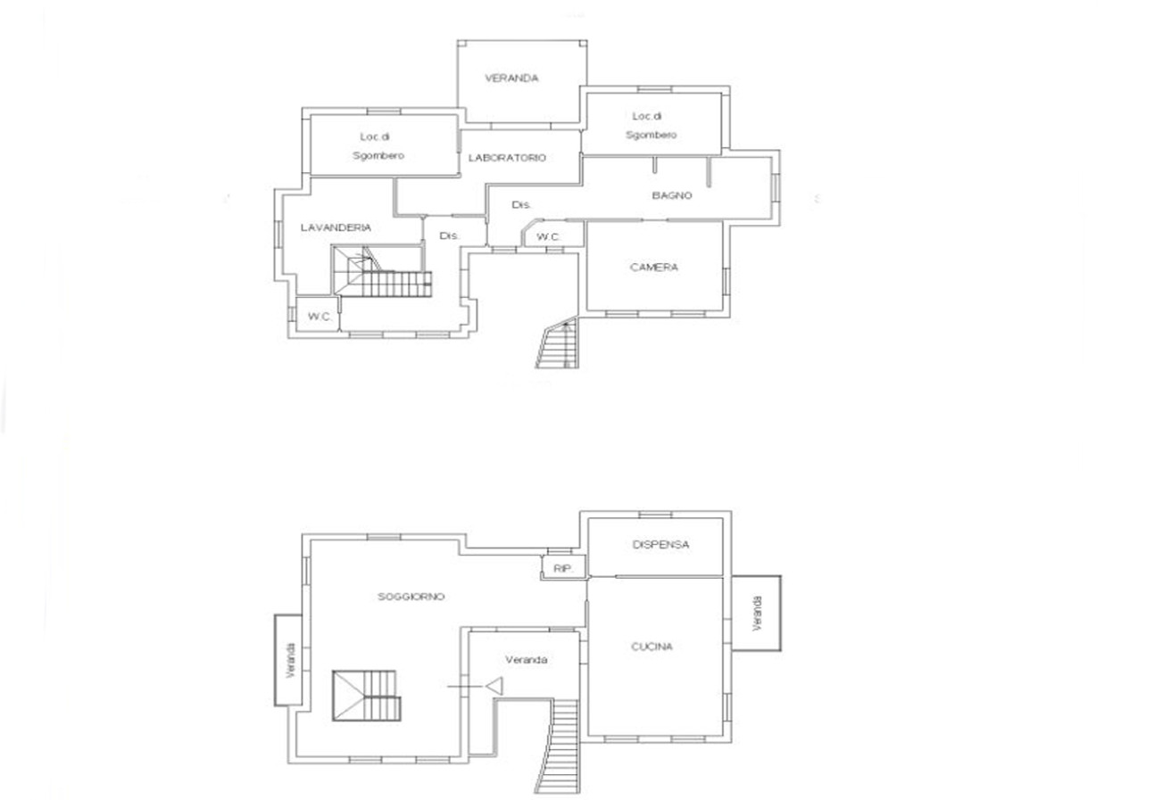 Casa indipendente con dependance e giardino – Luogosanto - Planimetria