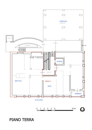 Palazzina con magazzino/parcheggio a Biella - Planimetria 1