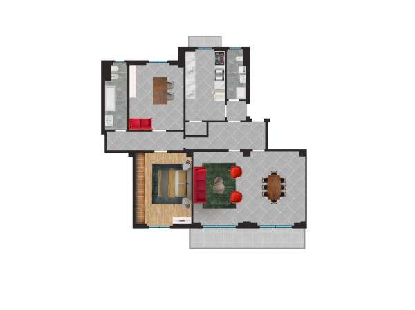 Lambrate – Quadrilocale con terrazzo e Box auto - Planimetria